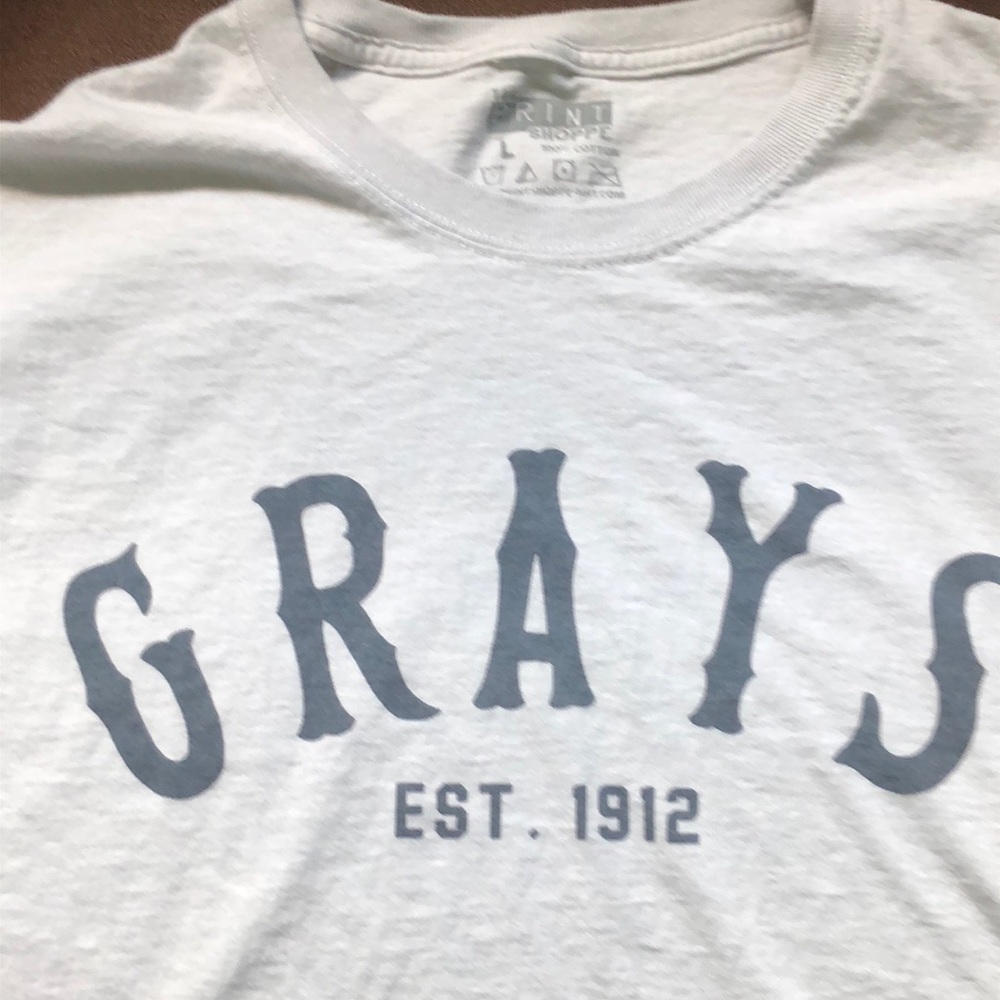 Homestead Grays t shirt. 100% cotton.  Gently worn